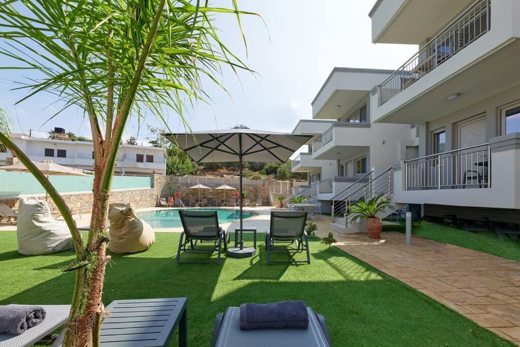 Superior Family Apartment W/Pool Dining Area Stavromenos Exterior foto