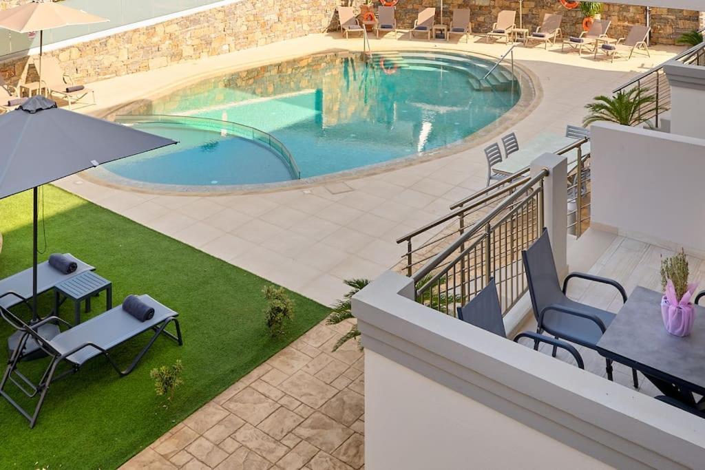 Superior Family Apartment W/Pool Dining Area Stavromenos Exterior foto